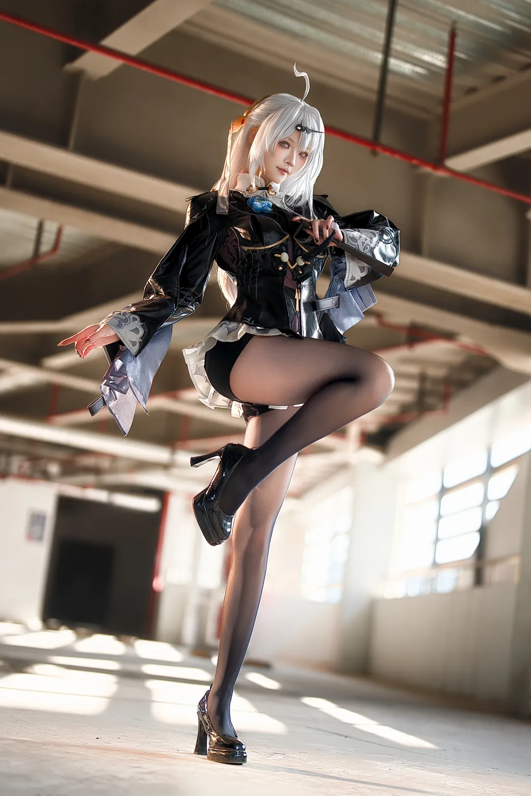 绝区零, 仪玄cos, 工业风摄影, cosplay正片, 黑丝穿搭