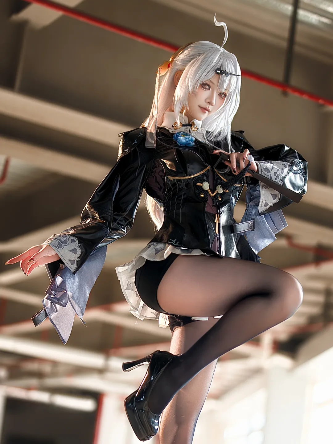 绝区零, 仪玄cos, 工业风摄影, cosplay正片, 黑丝穿搭 - 第3张