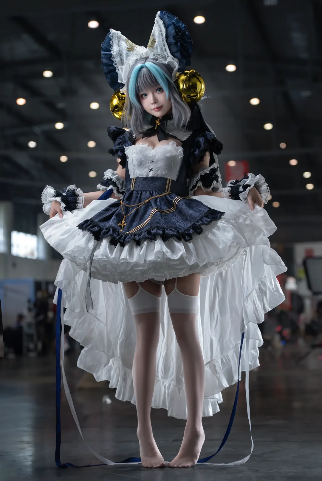 二次元摄影, 柴郡cos, 碧蓝航线, 漫展cosplay, 女仆装cos - 第2张