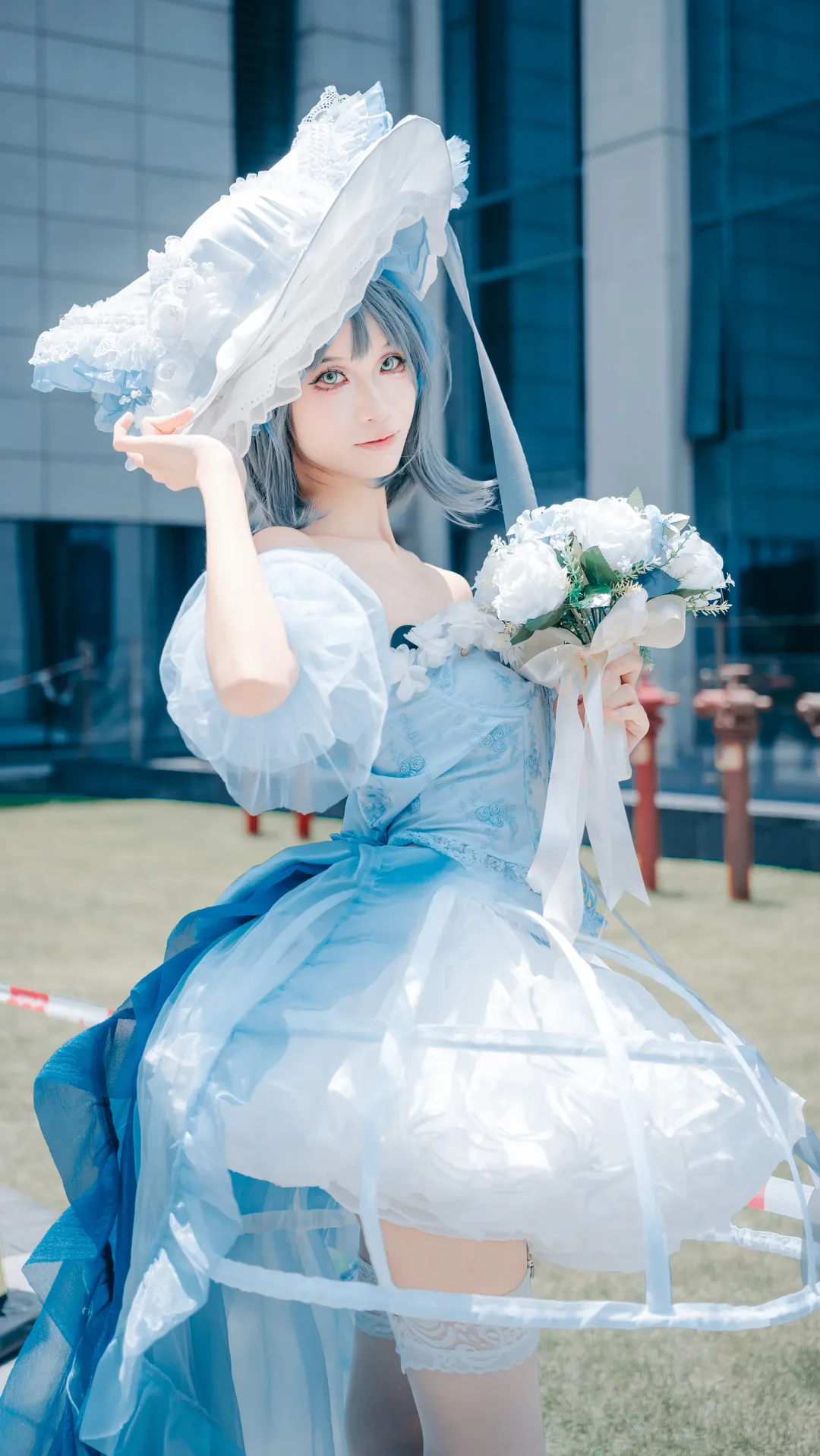 柴郡cos, 碧蓝航线, 萤火虫漫展, cosplay日常, 白丝场照