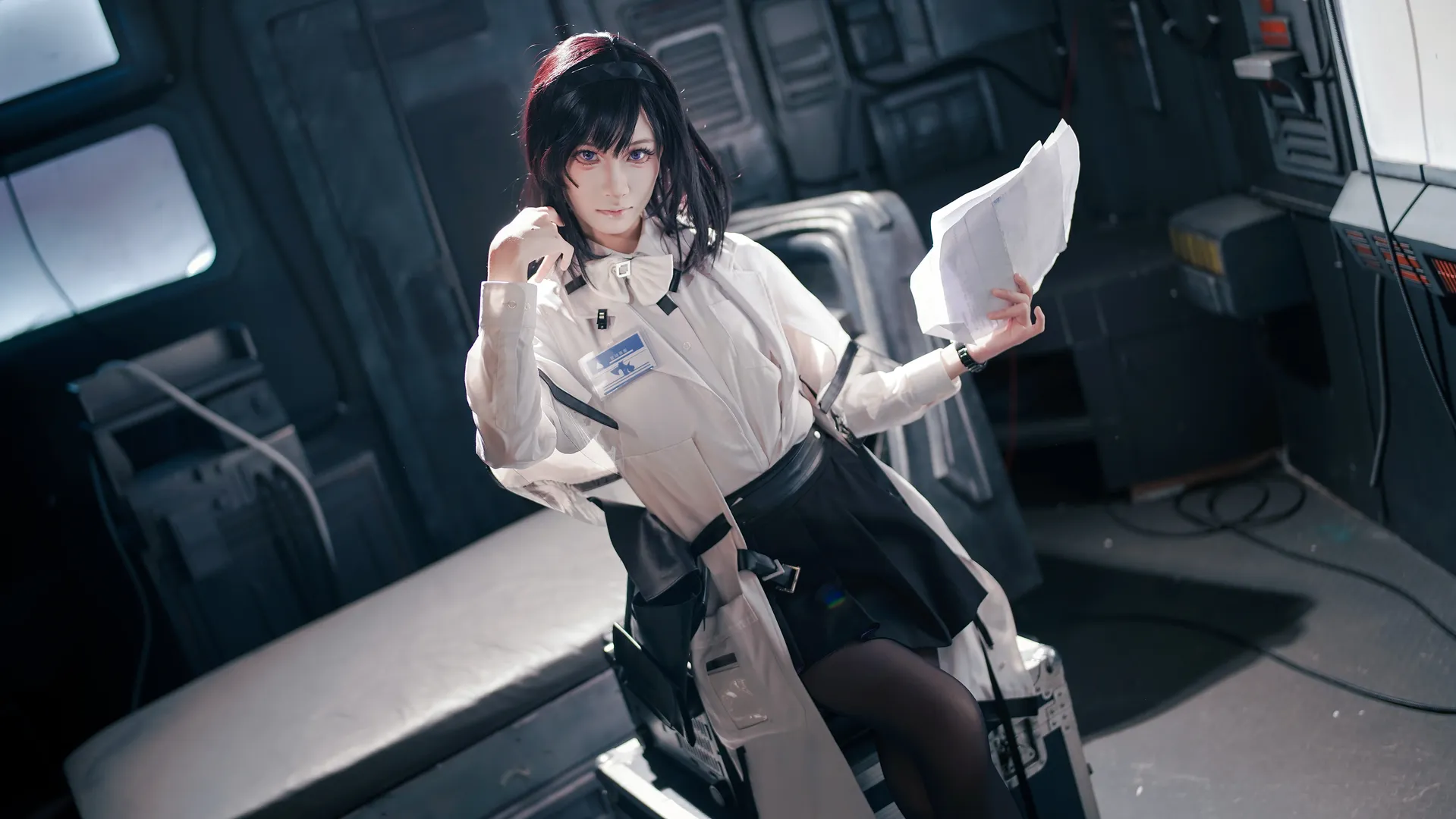 cosplay, 明日方舟, 工业风摄影, 黑丝, 普瑞赛斯cos - 第2张