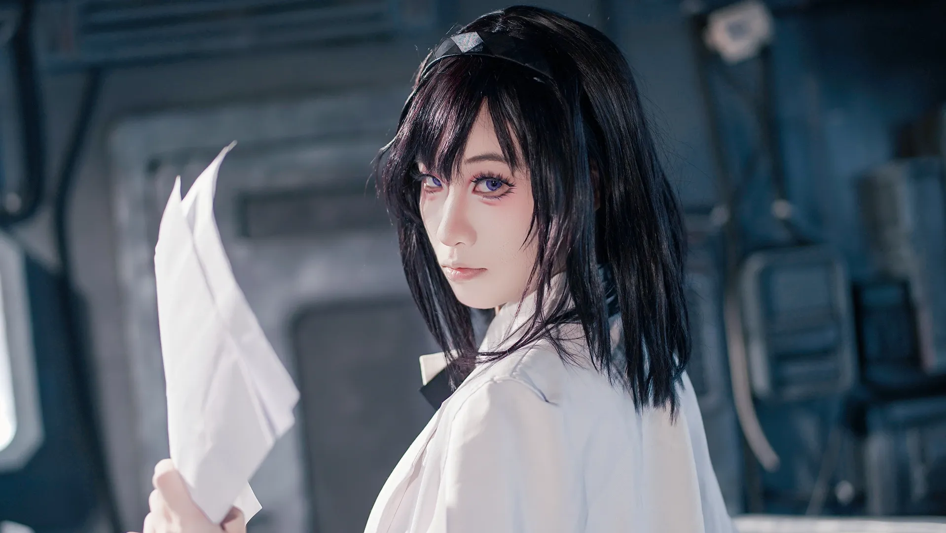 cosplay, 明日方舟, 工业风摄影, 黑丝, 普瑞赛斯cos - 第3张