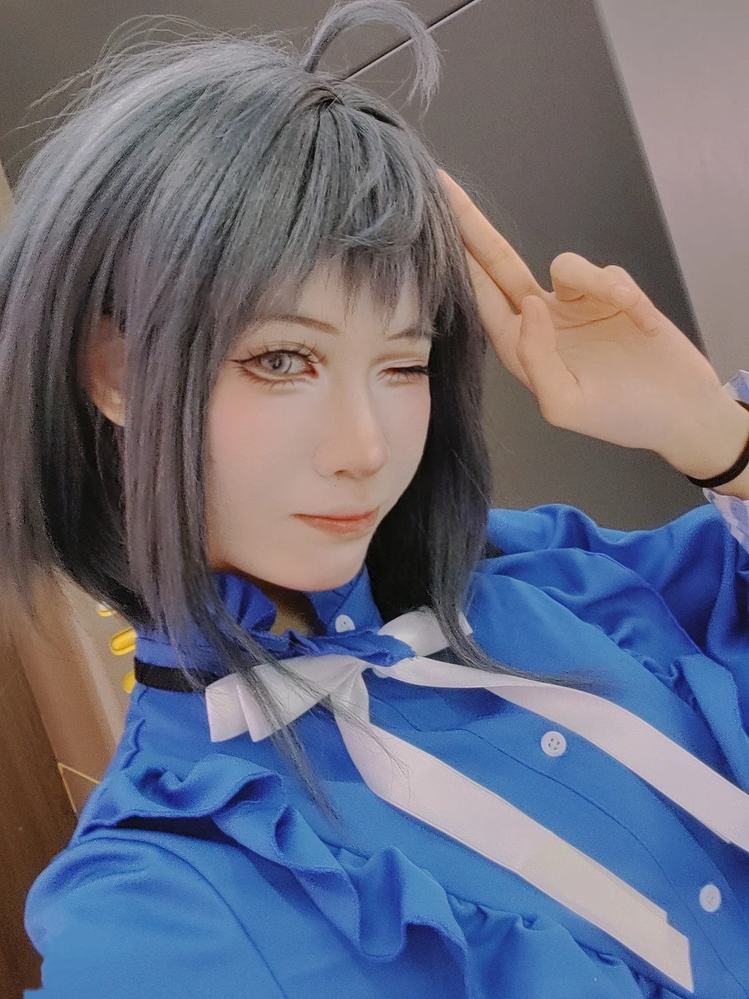 明日方舟, cosplay自拍, 羽毛笔cos, 雪山降临1101, 可爱妹妹