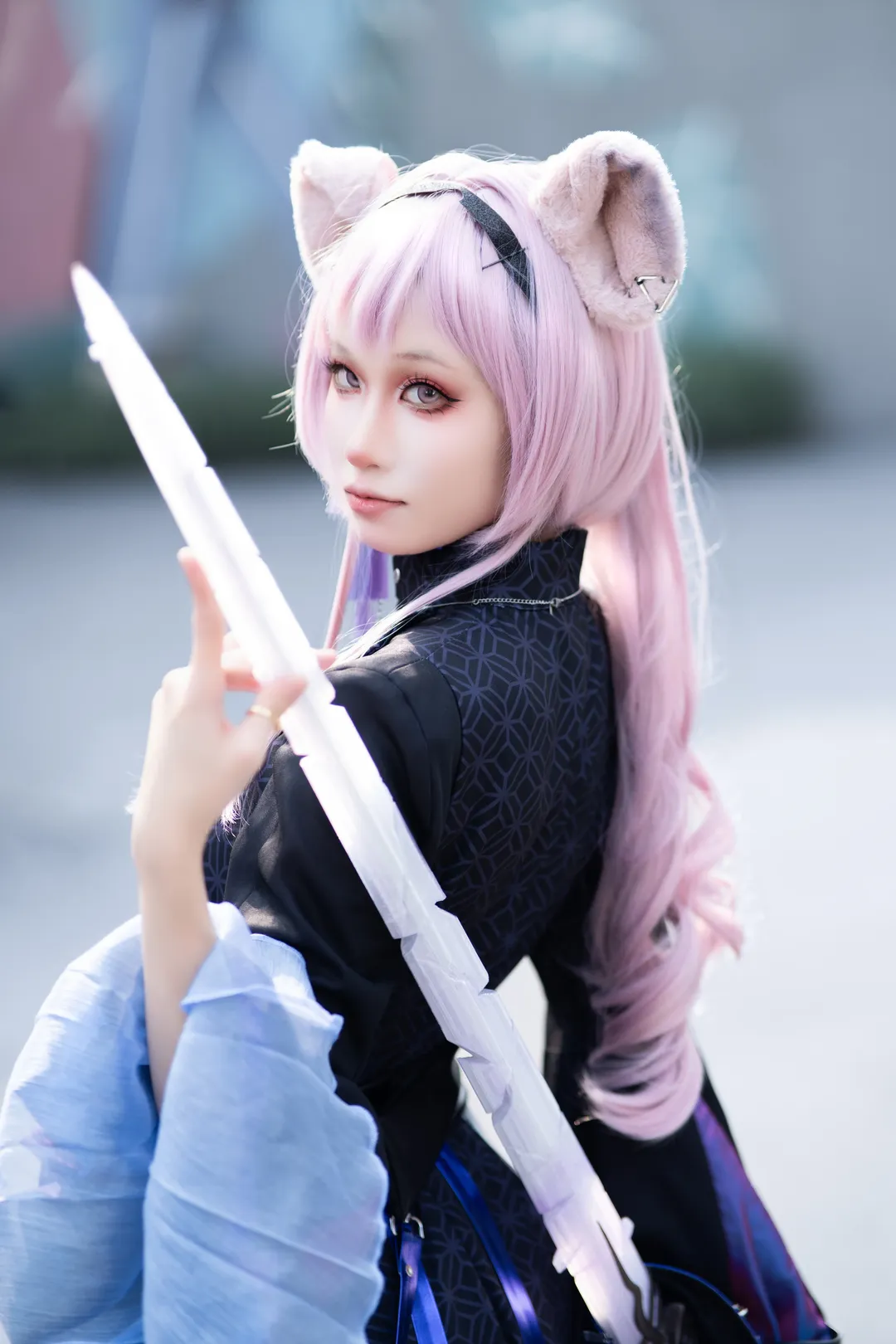 明日方舟, 明日方舟only, 林雨霞cos, 兽耳cosplay, 外拍分享 - 第1张