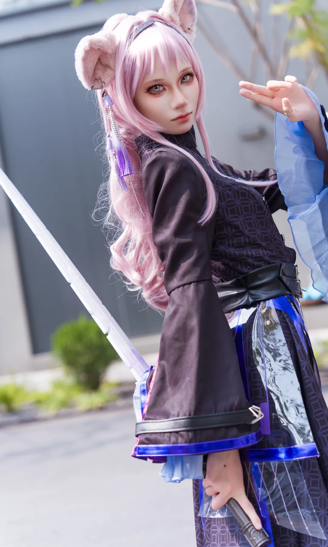 cosplay, 明日方舟, 户外街拍, 黑丝, 林雨霞cos - 第3张