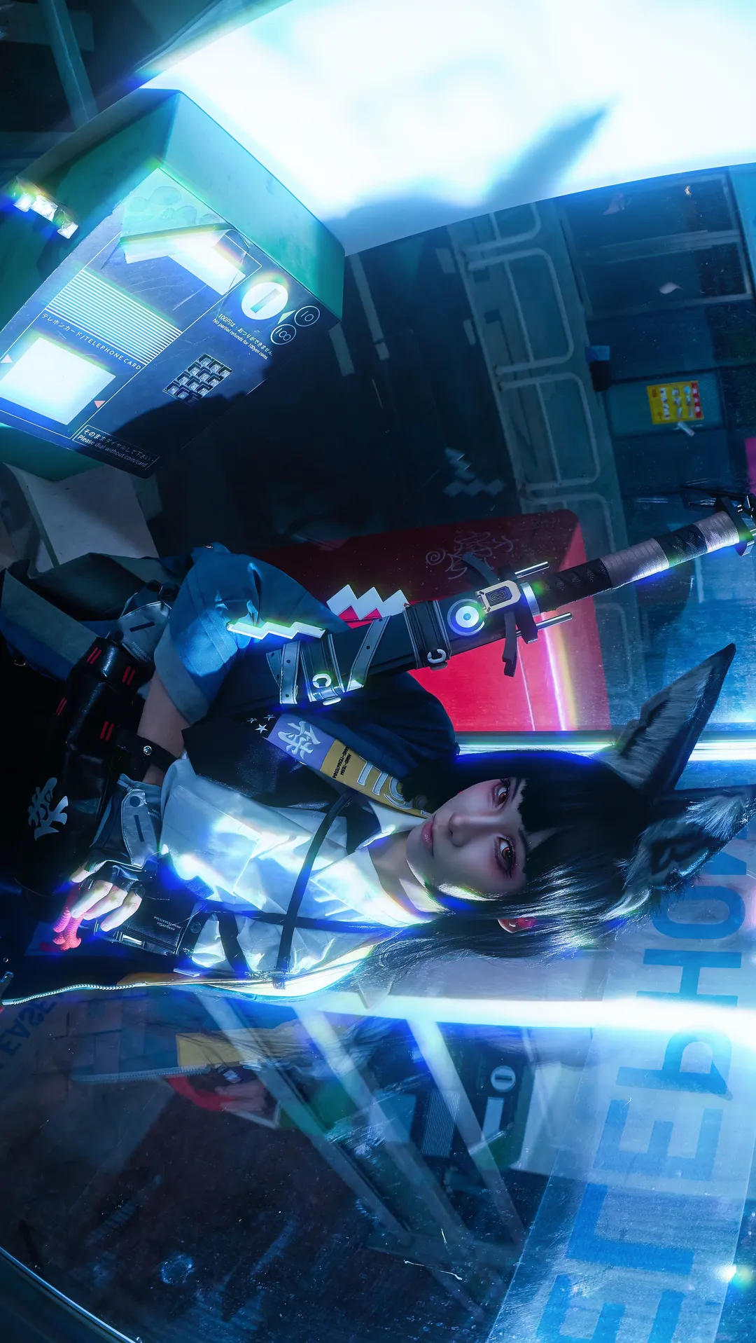 绝区零, 星见雅cos, 对空六课, 赛博朋克摄影, cosplay道具制作