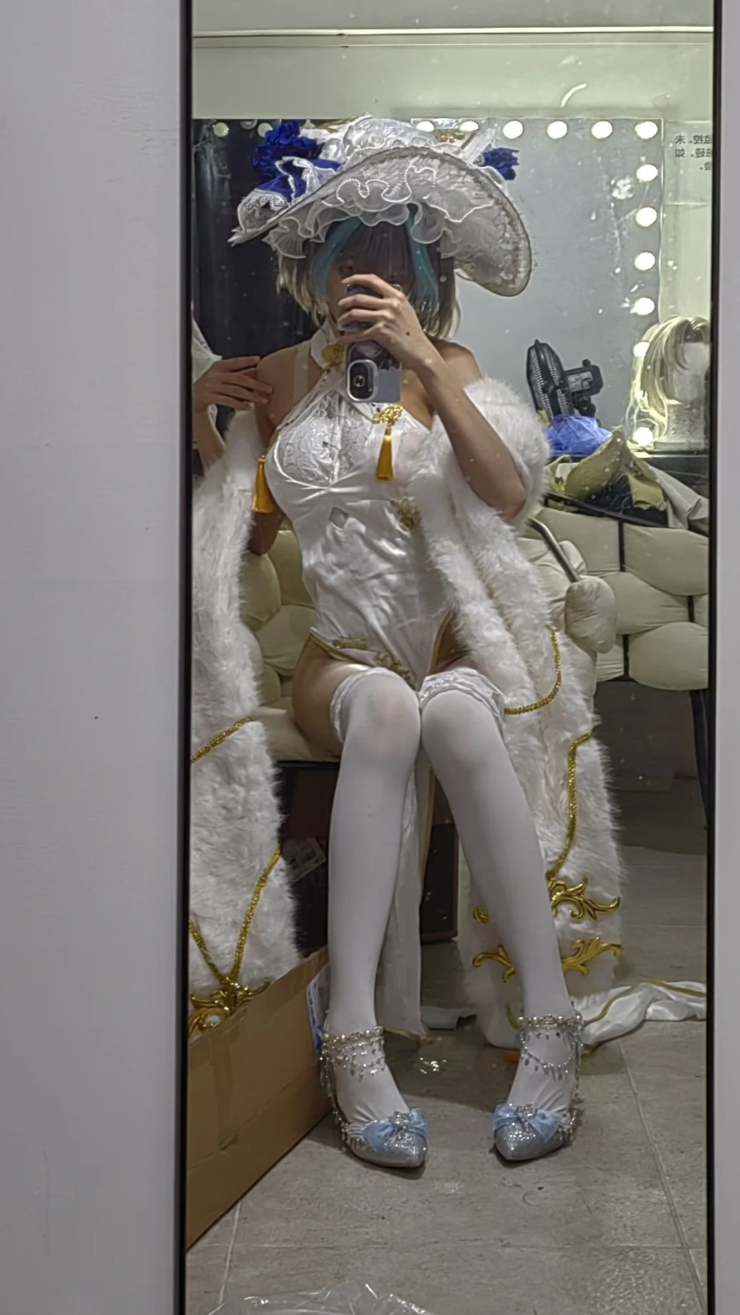 cosplay, 柴郡cos, 碧蓝航线, C服分享, 镜面对镜自拍