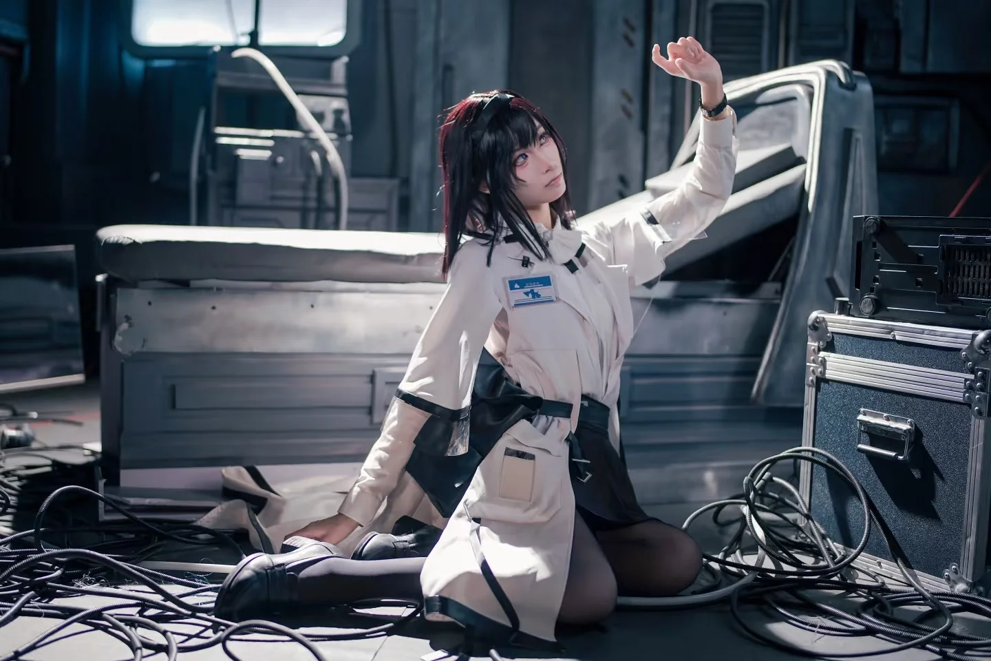 明日方舟, 黑丝过膝袜, 予愿安洁莉娜cos, 广州明日方舟only, 漫展体验官