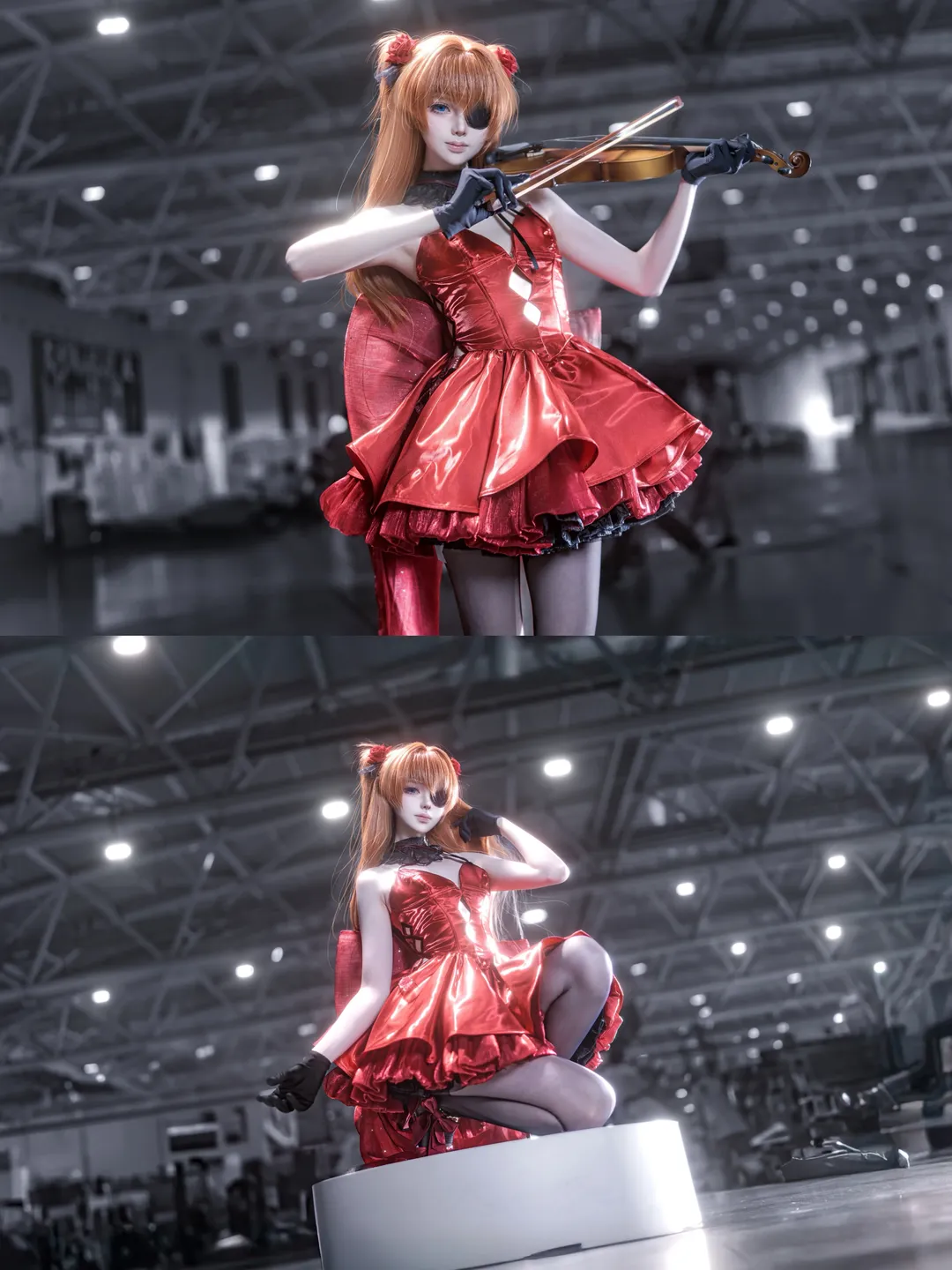 漫展返圖, 二次元cosplay, 明日香cos, 新世紀福音戰士, 黑絲 - 第1張