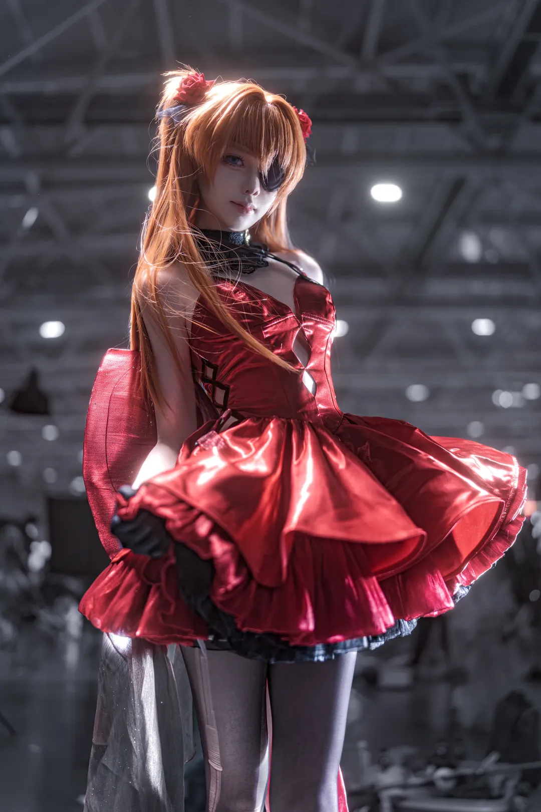 漫展返圖, 二次元cosplay, 明日香cos, 新世紀福音戰士, 黑絲 - 第3張