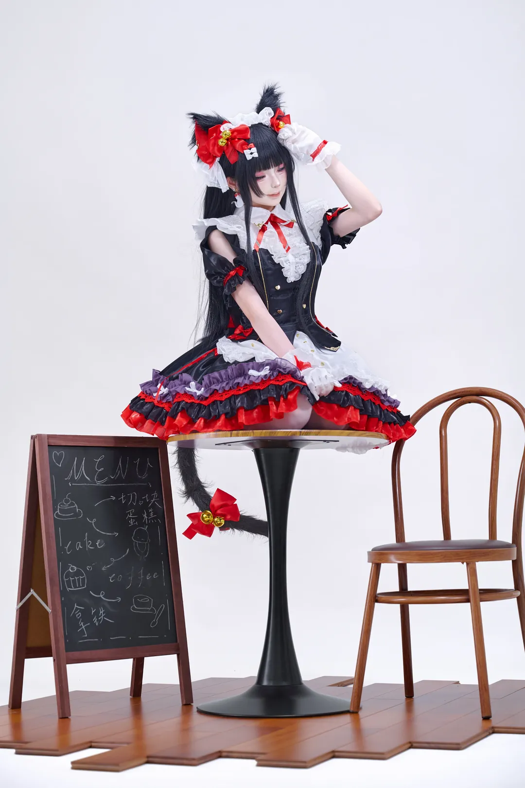 鸣潮, 千咲cos, 白丝, 猫娘, 人形制衣 - 第1张