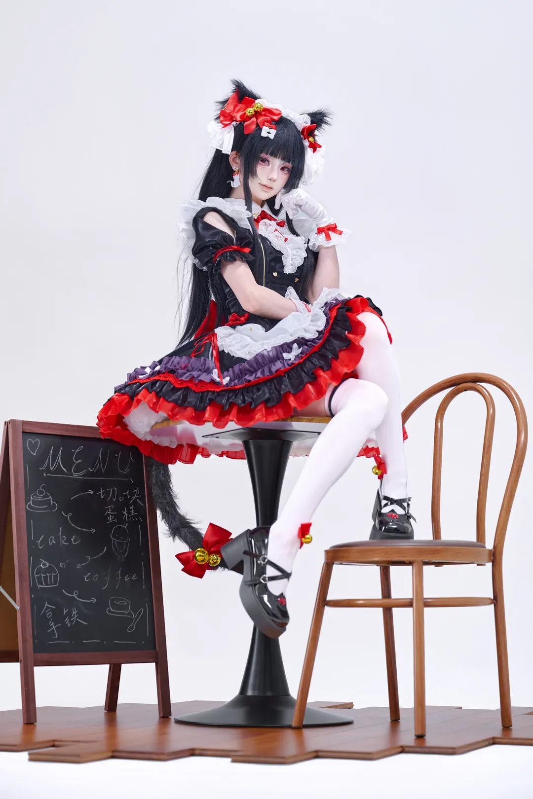 鸣潮, 千咲cos, 白丝, 猫娘, 人形制衣 - 第3张