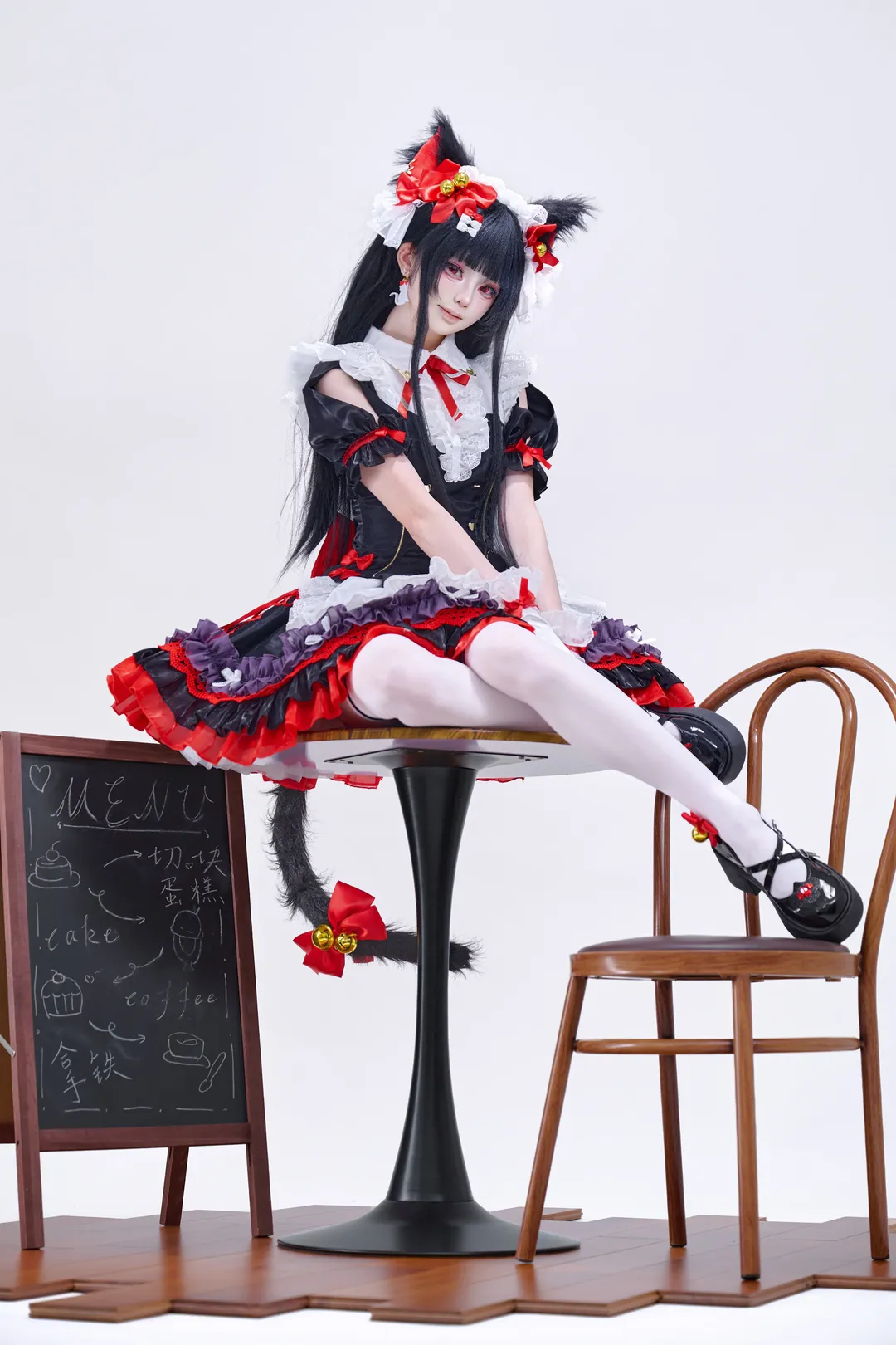 鸣潮, 千咲cos, 白丝, 猫娘, 人形制衣 - 第5张