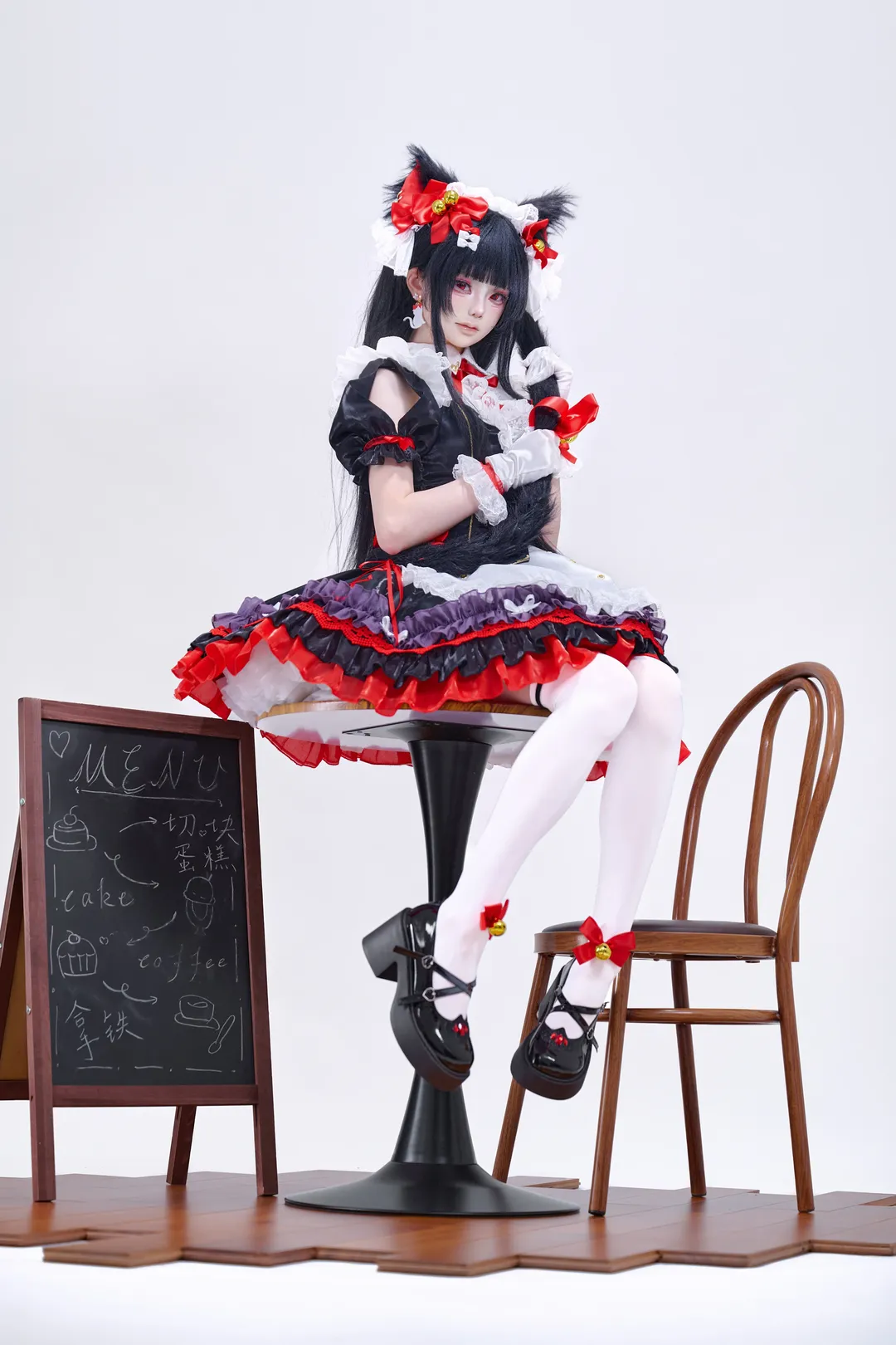 鸣潮, 千咲cos, 白丝, 猫娘, 人形制衣 - 第6张