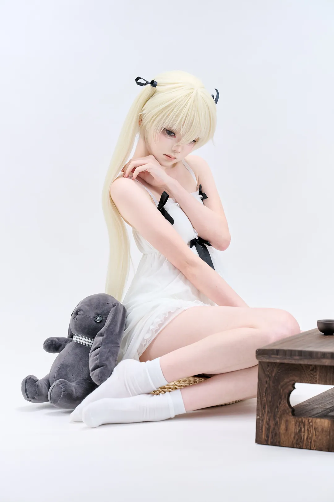 二次元少女, 春日野穹cos, 缘之空, 双马尾, 白丝cos - 第2张