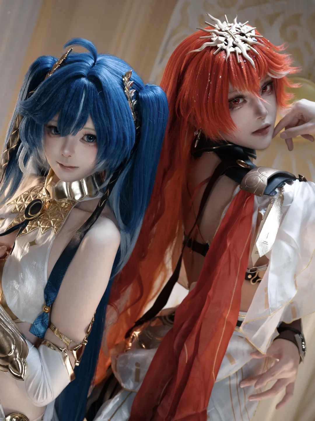 鸣潮, 尤诺cos, cosplay摄影, 奥古斯塔cos, 日月同辉 - 第1张