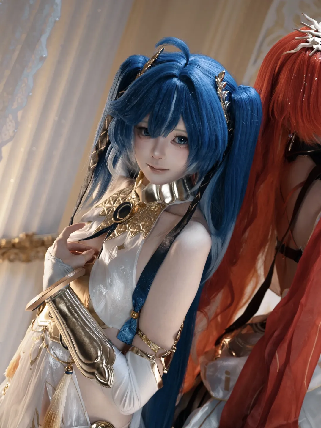 鸣潮, 尤诺cos, cosplay摄影, 奥古斯塔cos, 日月同辉