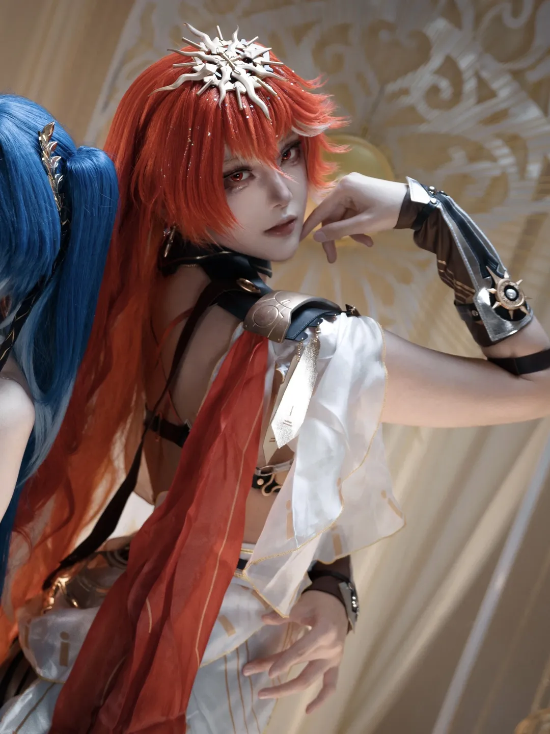 鸣潮, 尤诺cos, cosplay摄影, 奥古斯塔cos, 日月同辉 - 第3张