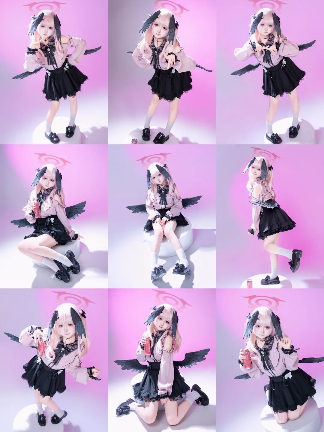 下江小春cos, 二次元角色, cosplay摄影, 白棚拍照, 蕾系穿搭 - 第1张
