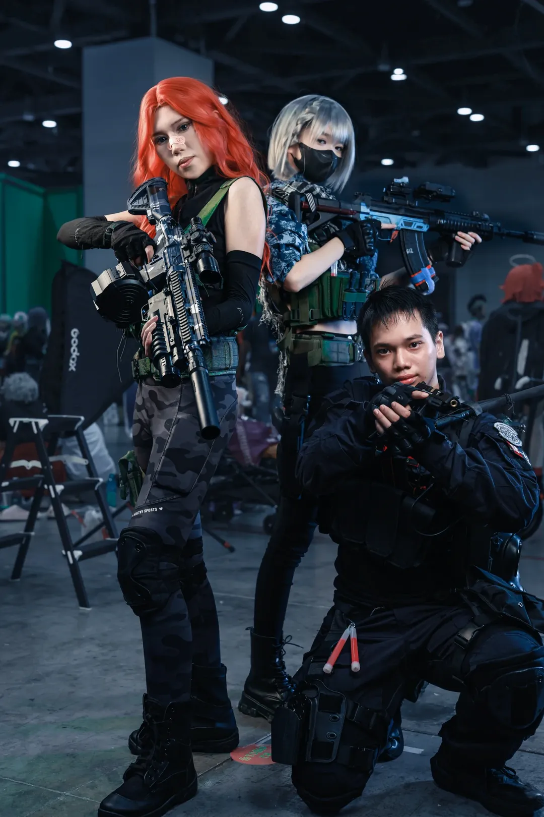 南寧アニメイベント, タクティカルギア, デルタフォースコスプレ, 良牙アニメイベント, ゲームイベントの会場撮影