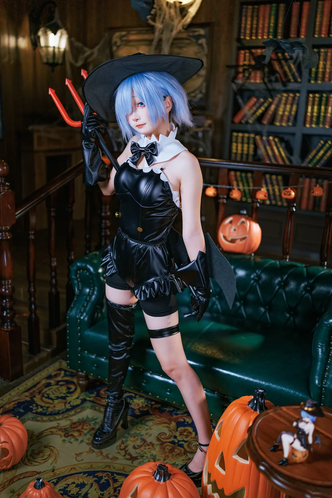 從零開始的異世界生活, 蕾姆cos, 萬聖節cosplay, 女巫裝扮, 復古書房攝影