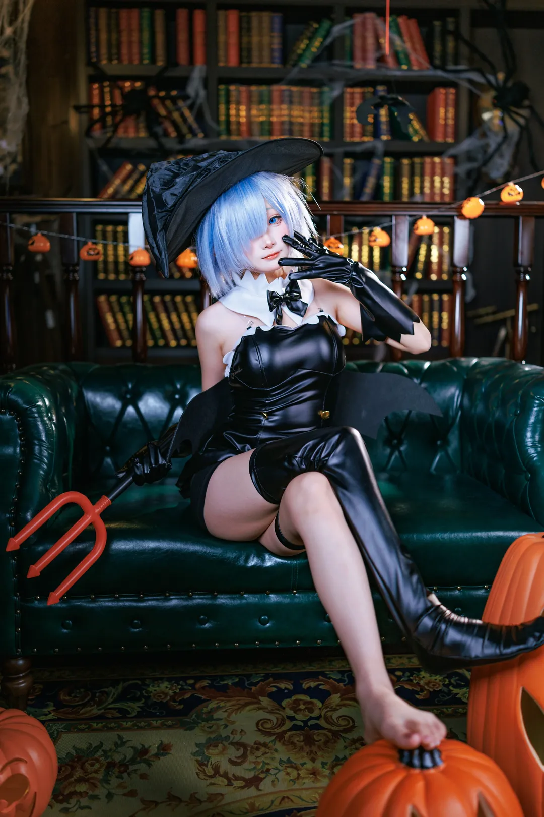 二次元, Re:ゼロから始める異世界生活, レム コスプレ, キヤノンポートレート, ハロウィンコスプレ - 1枚目