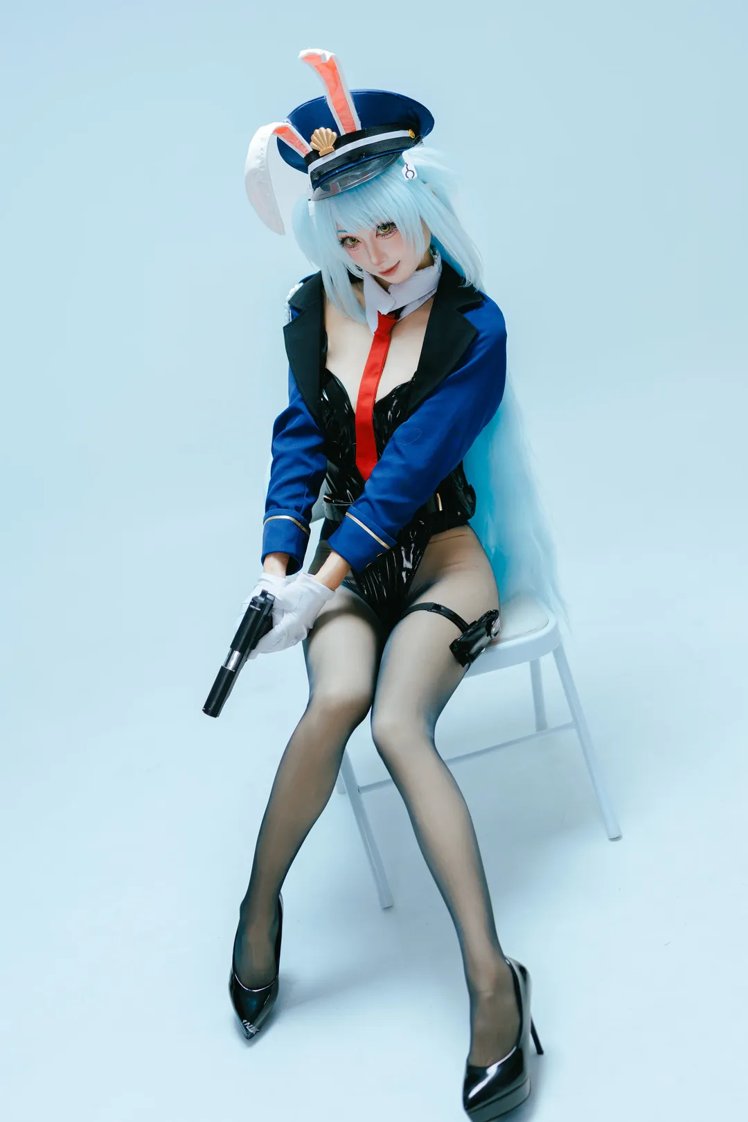 アズールレーン, コスプレ撮影, 黒タイツ コーデ, ネプチューン コスプレ, エナメル制服 - 3枚目
