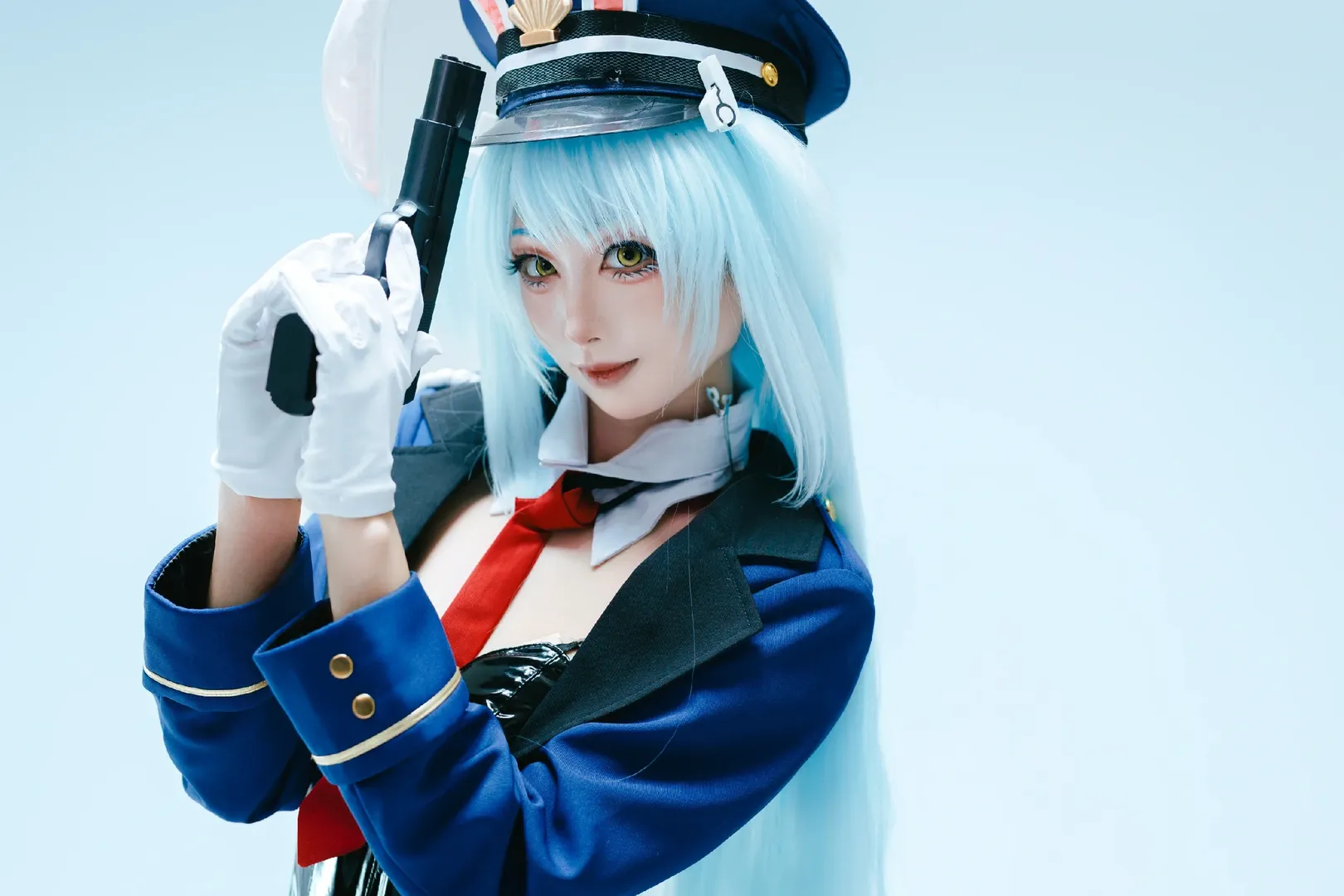 アズールレーン, コスプレ撮影, 黒タイツ コーデ, ネプチューン コスプレ, エナメル制服 - 4枚目