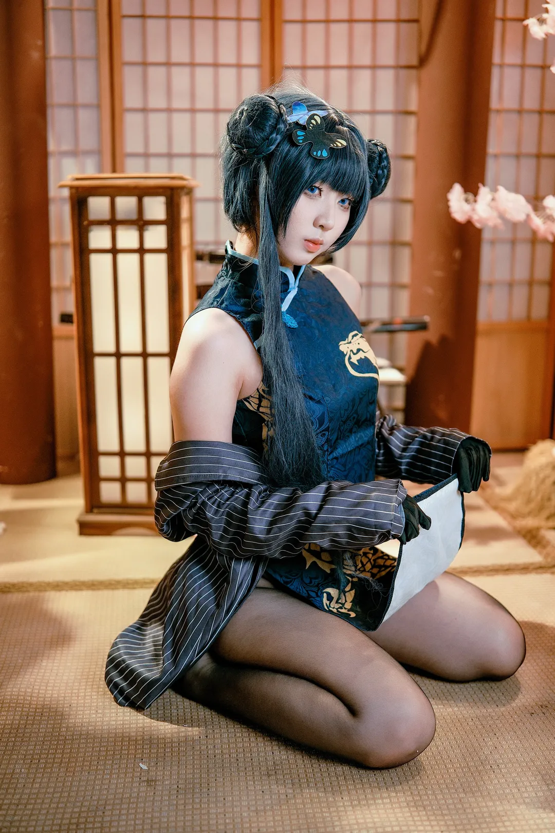 cosplay, Anime-style photography, Blue Archive, Japanese-style portrait, Kisaki Ryuuge cosplay