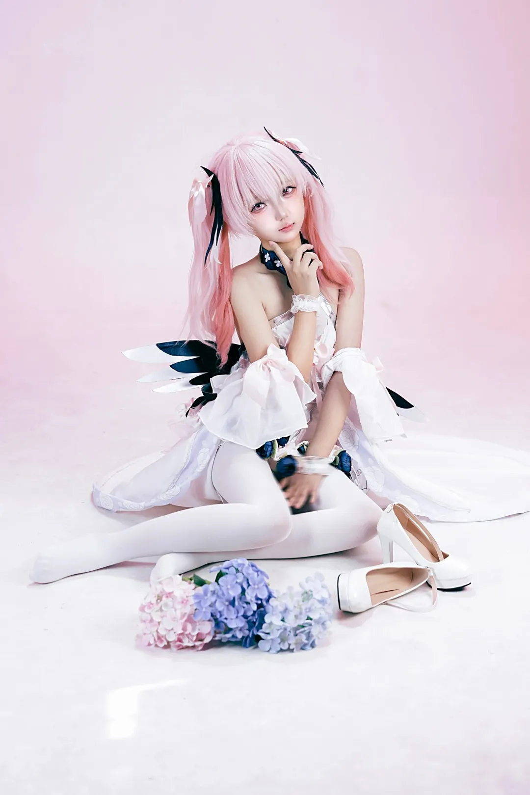 コスプレ, 二次元撮影, ブルーアーカイブ, 下江コハル コスプレ, 純白の誓い - 1枚目