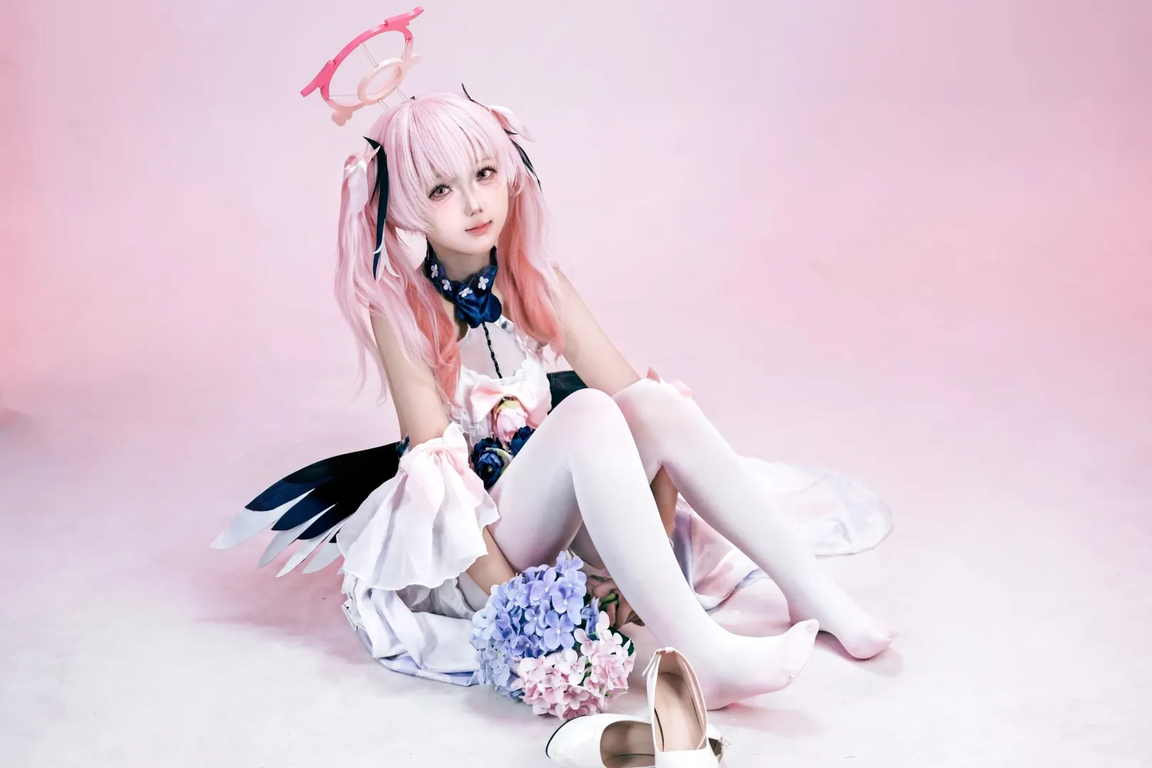 cosplay, Anime-style photography, Blue Archive, Shimoe Koharu cosplay, Pure White Oath