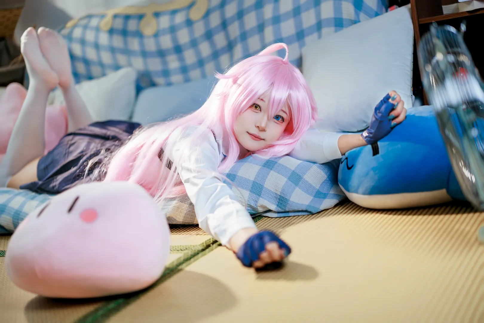 二次元, 蔚蓝档案, 小鸟游星野cos, 白丝, 夏日 - 第3张