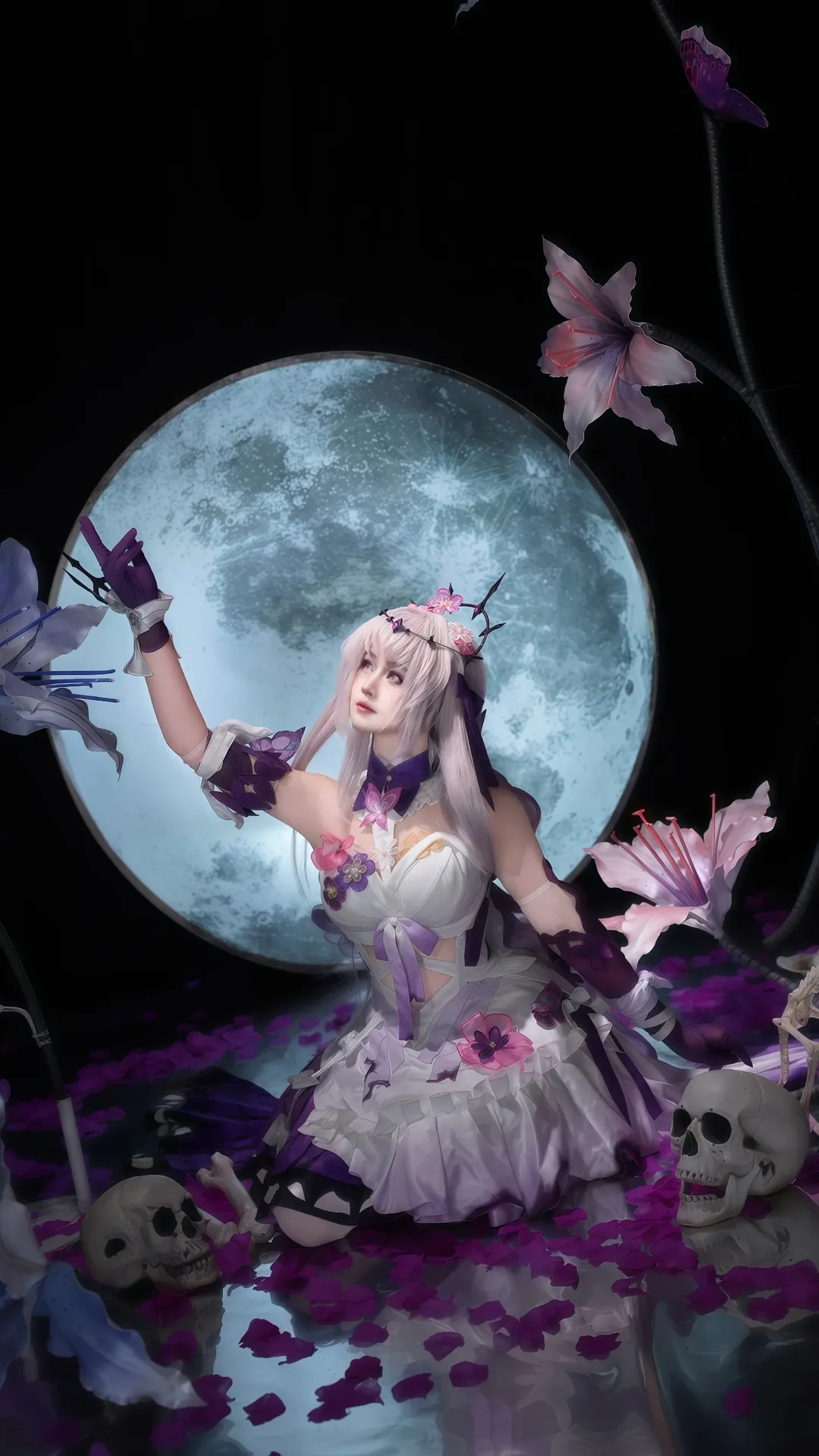 cosplay, 崩坏星穹铁道, 遐蝶cos, 白丝, 月下暗黑 - 第1张
