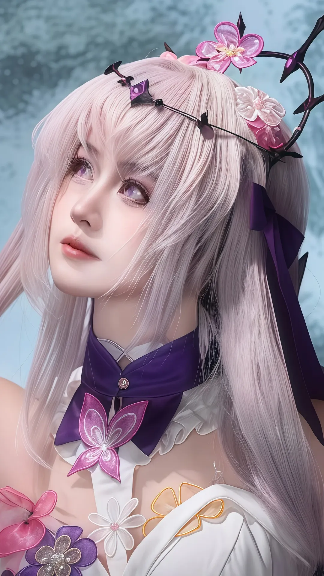 cosplay, 崩坏星穹铁道, 遐蝶cos, 白丝, 月下暗黑 - 第2张