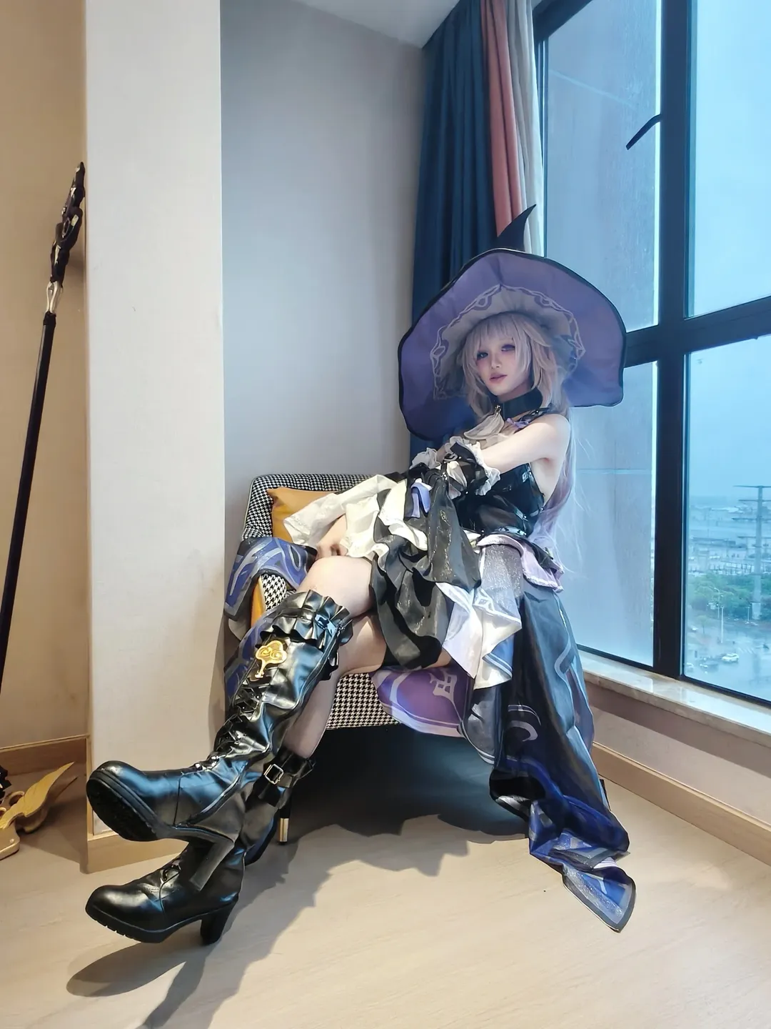 崩壞星穹鐵道, 大黑塔cos, 角色扮演穿搭, 女巫帽, 長筒靴