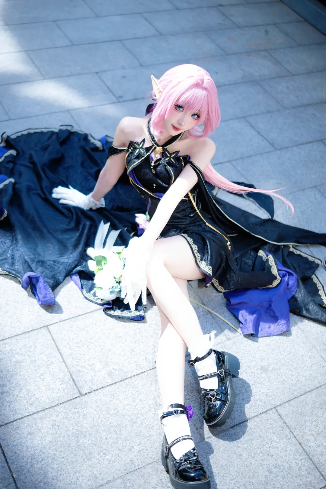 エリシア コスプレ, 崩壊 3rd, 二次元, アニメイベント, 白タイツコスプレ
