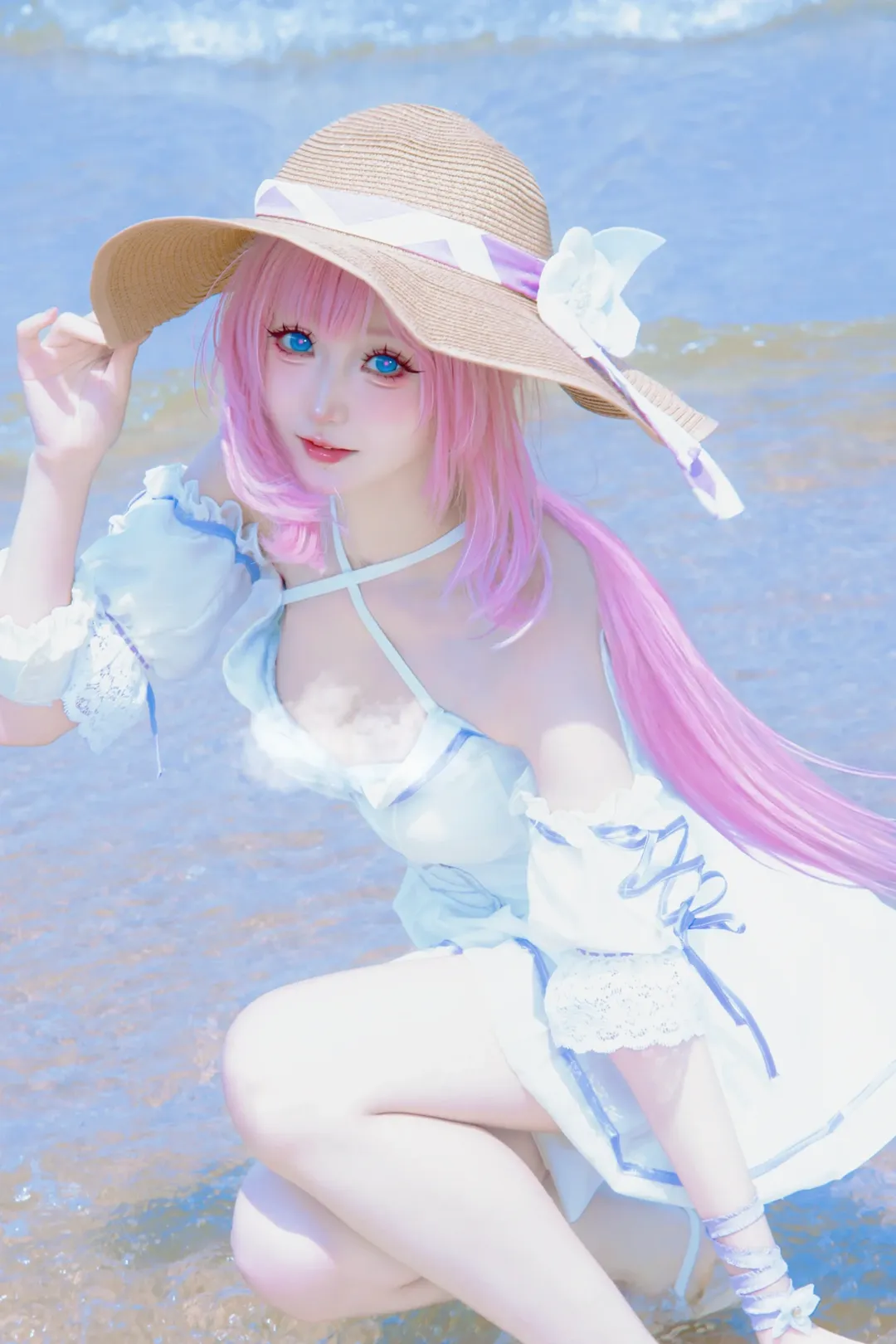 爱莉希雅cos, 崩坏3, 二次元, 海边摄影, 夏日cos