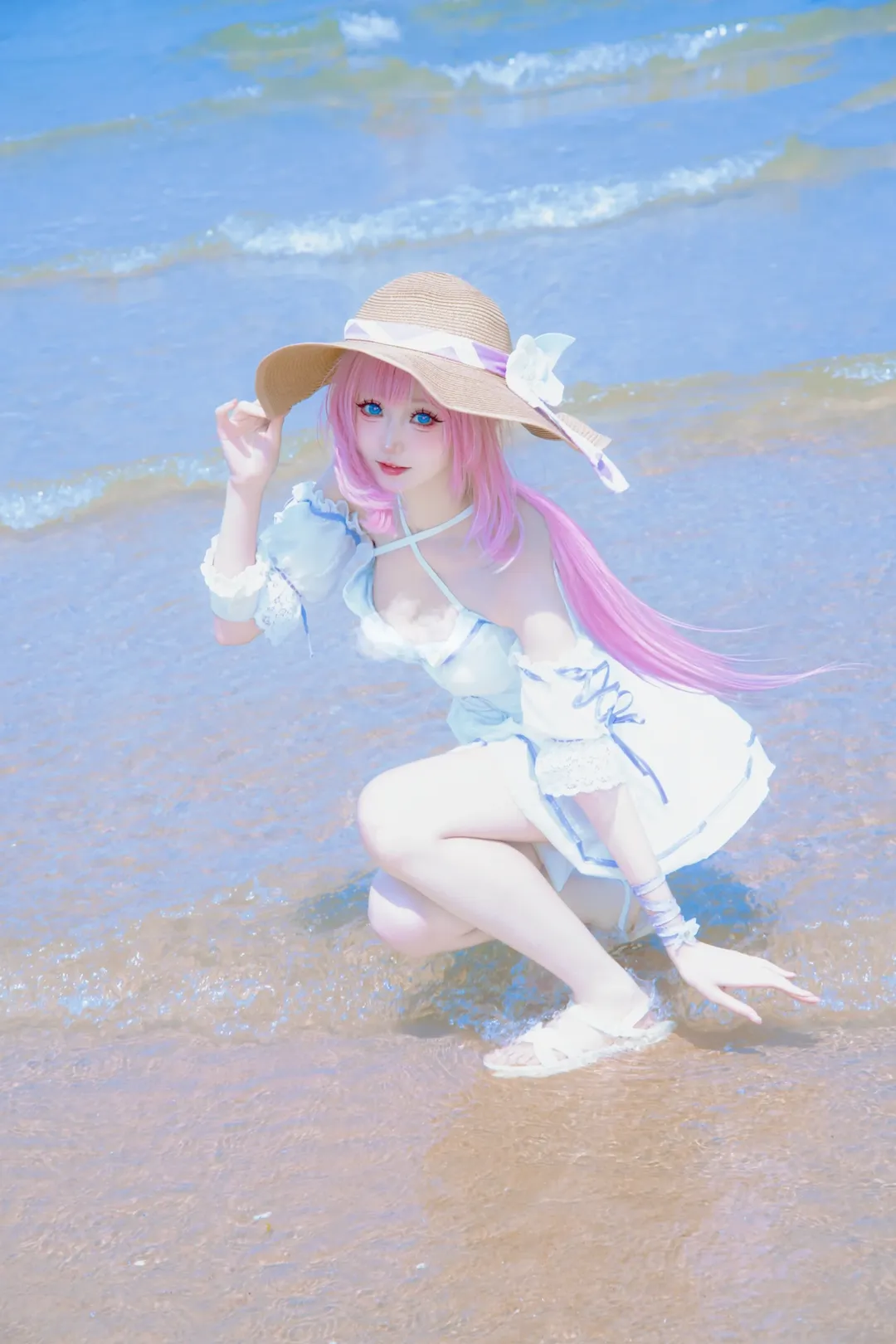 爱莉希雅cos, 崩坏3, 二次元, 海边摄影, 夏日cos - 第3张