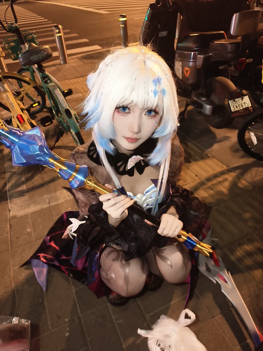 崩坏星穹铁道, 海瑟音cos, cosplay日常, 二次元穿搭, 丝袜穿搭