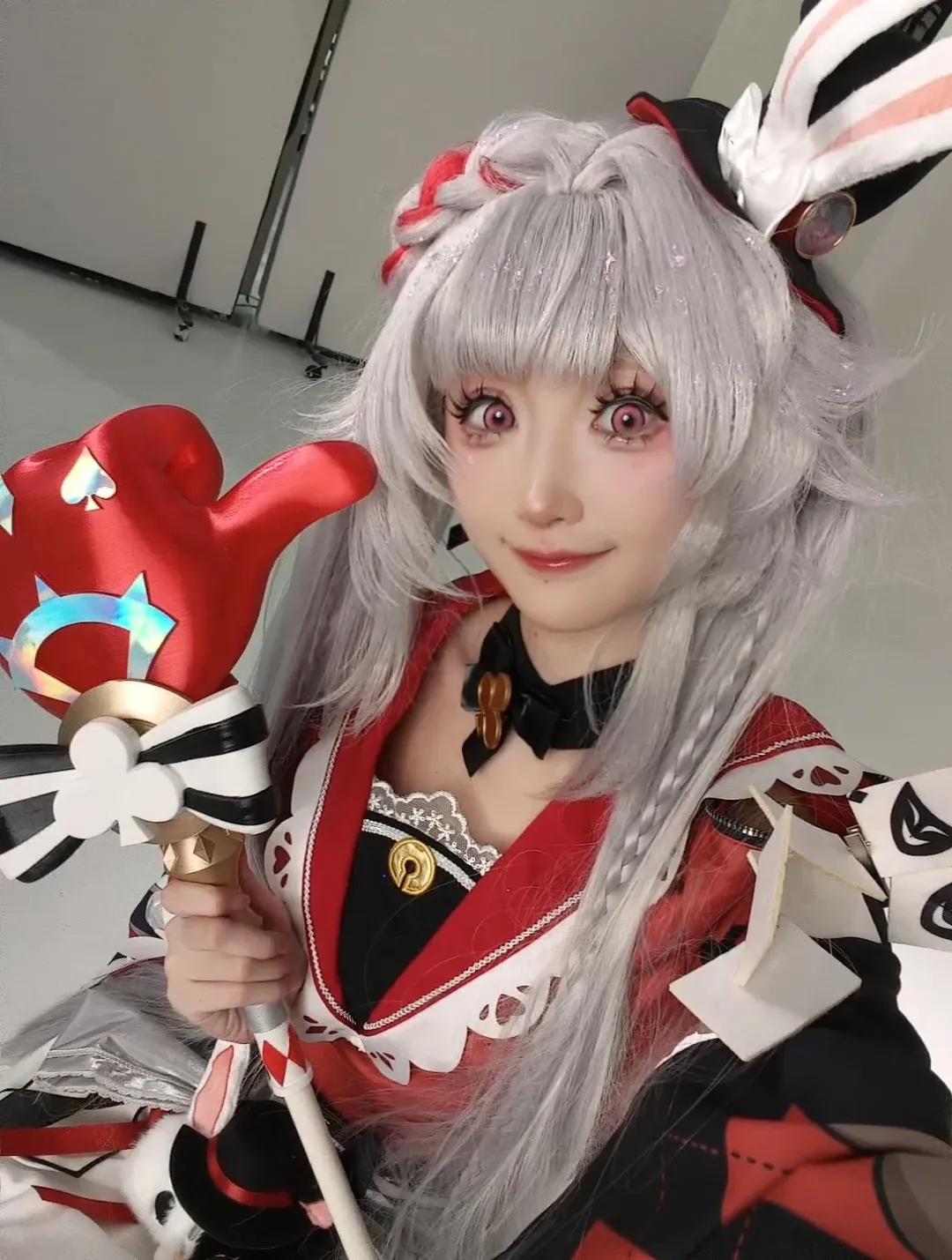Honkai: Star Rail, Sparkle cosplay, Cosplay sharing, Anime-style outfit, Silver hair bunny ears