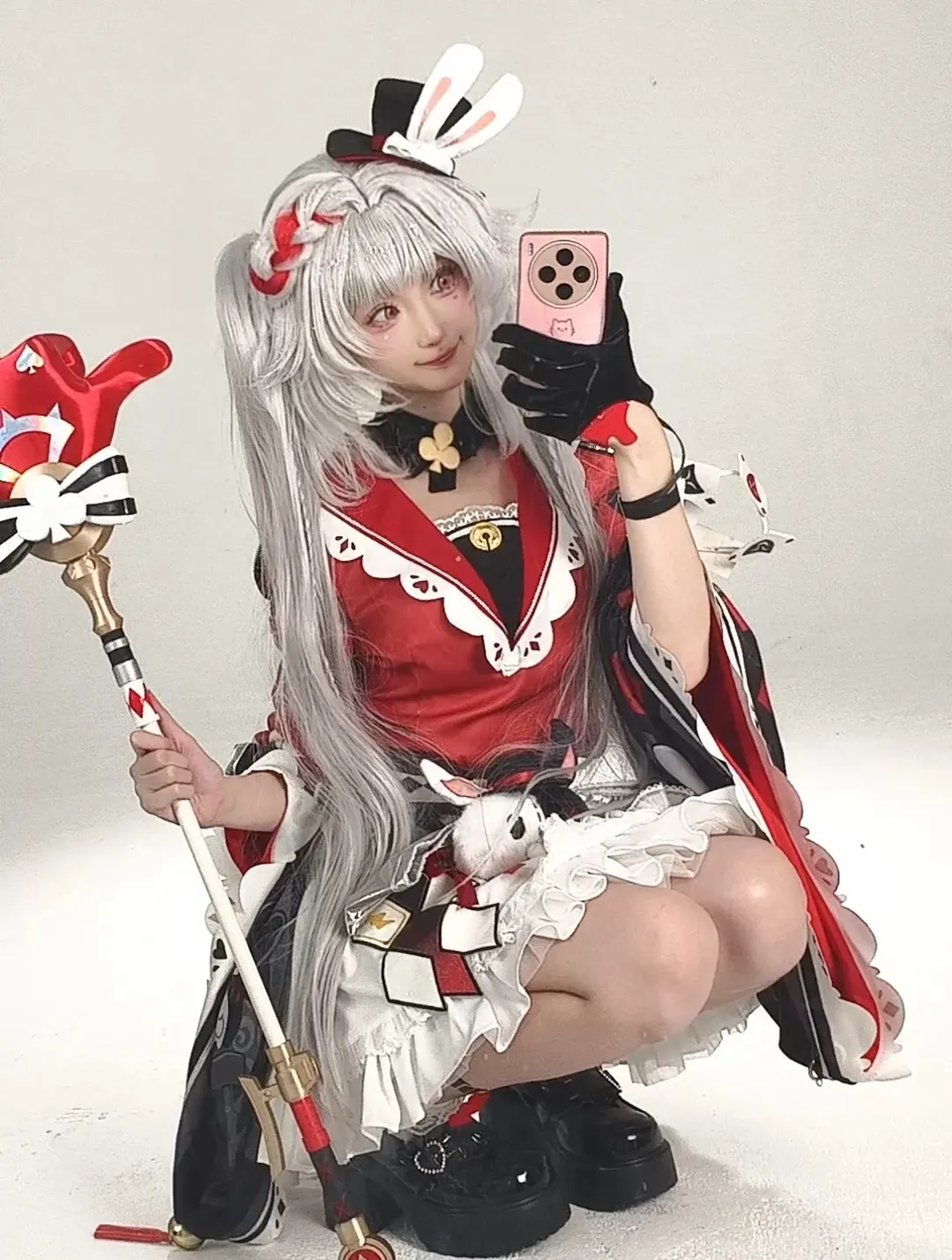 Honkai: Star Rail, Sparkle cosplay, Mirror selfie, Cosplay outfit, Manwu Shop Spark