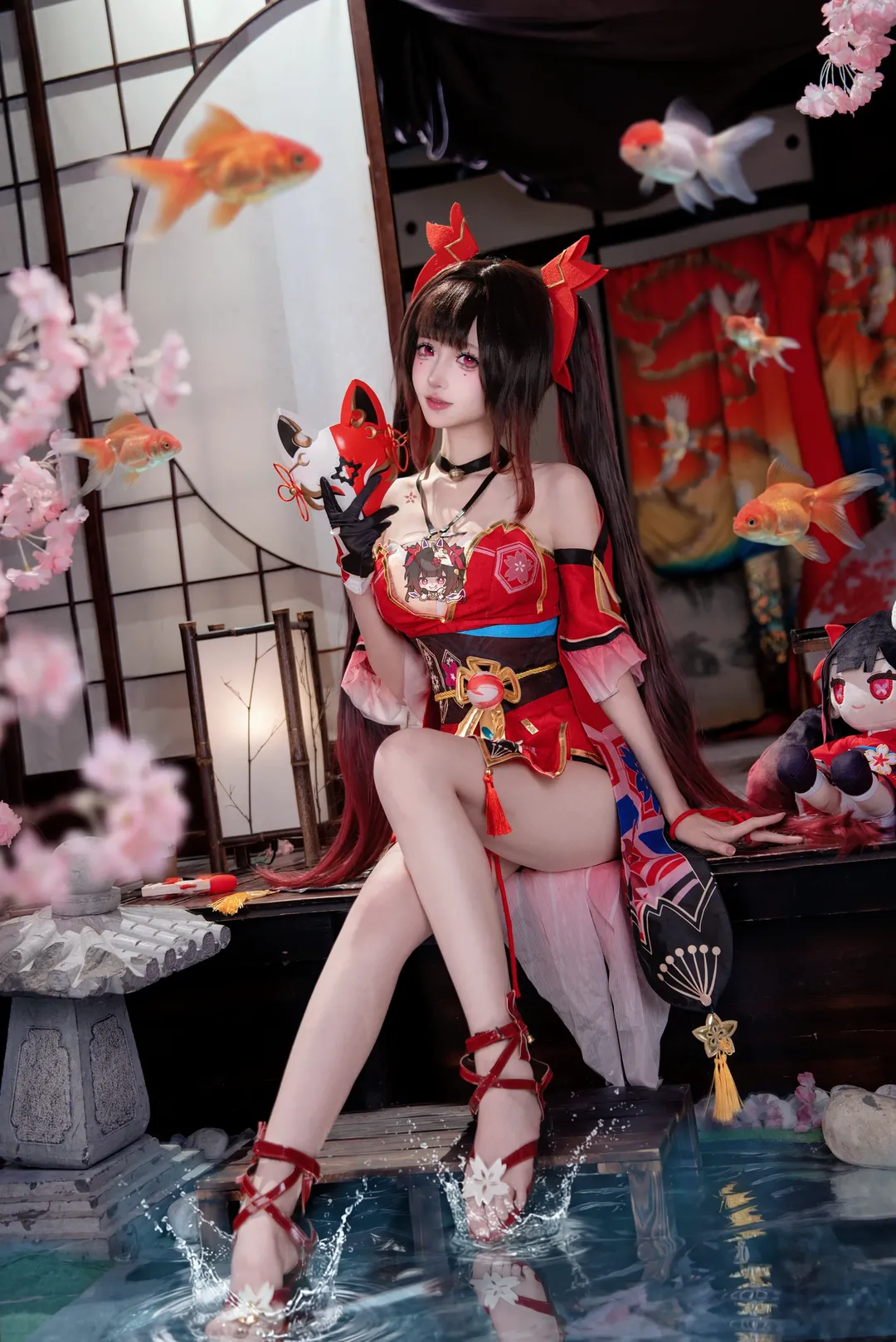 cosplay, Anime-style photography, Honkai: Star Rail, Sparkle cosplay, Waterscape photography