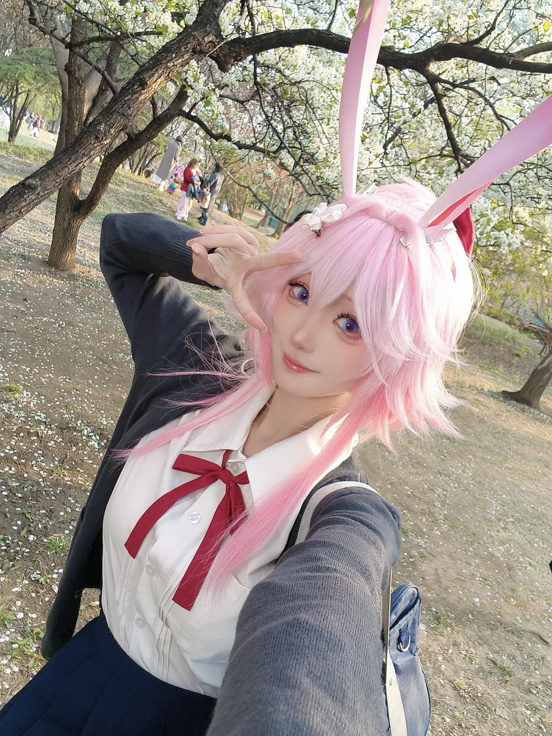 崩坏星穹铁道, 私设cos, JK制服, 绯英cos, 春日外景 - 第1张
