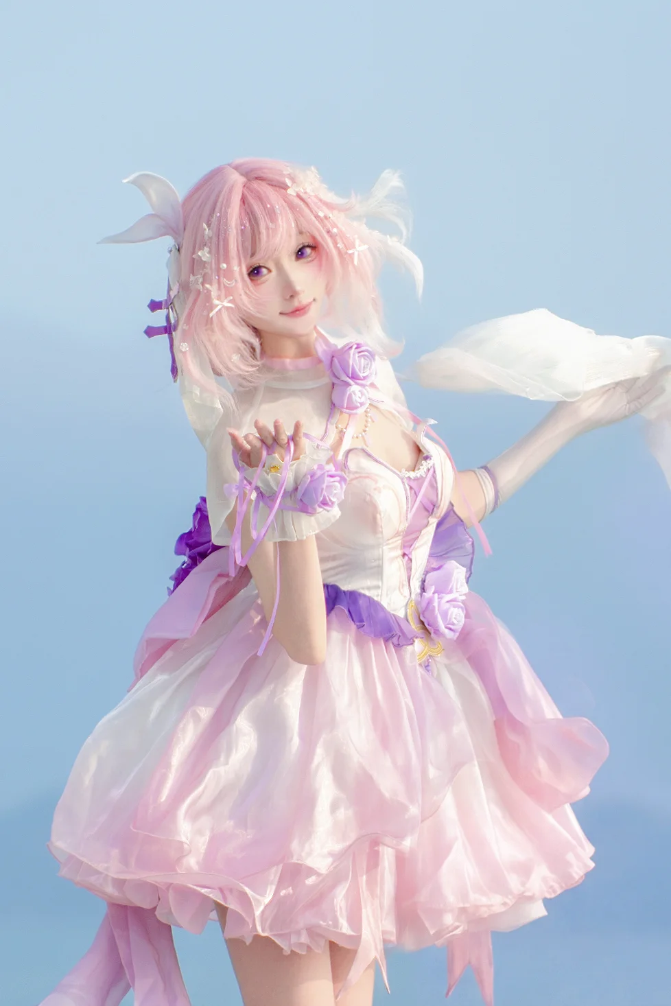 爱莉希雅cos, 崩坏3, cosplay, 户外摄影, 少女写真 - 第3张