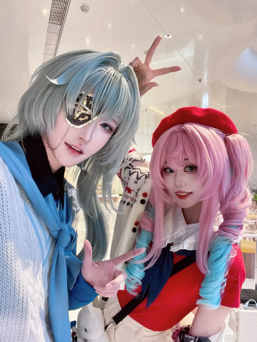 崩坏星穹铁道, 风堇cos, 那刻夏cos, 崩铁大白兔联动, 树庭组 - 第1张