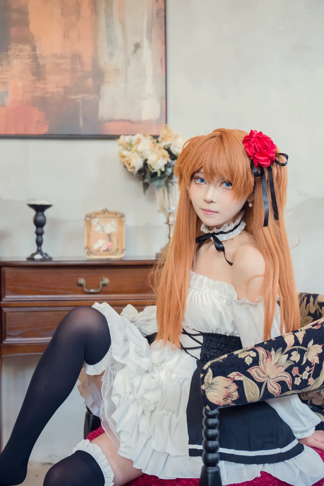角色扮演, 二次元, 明日香cos, 新世纪福音战士, 丝袜
