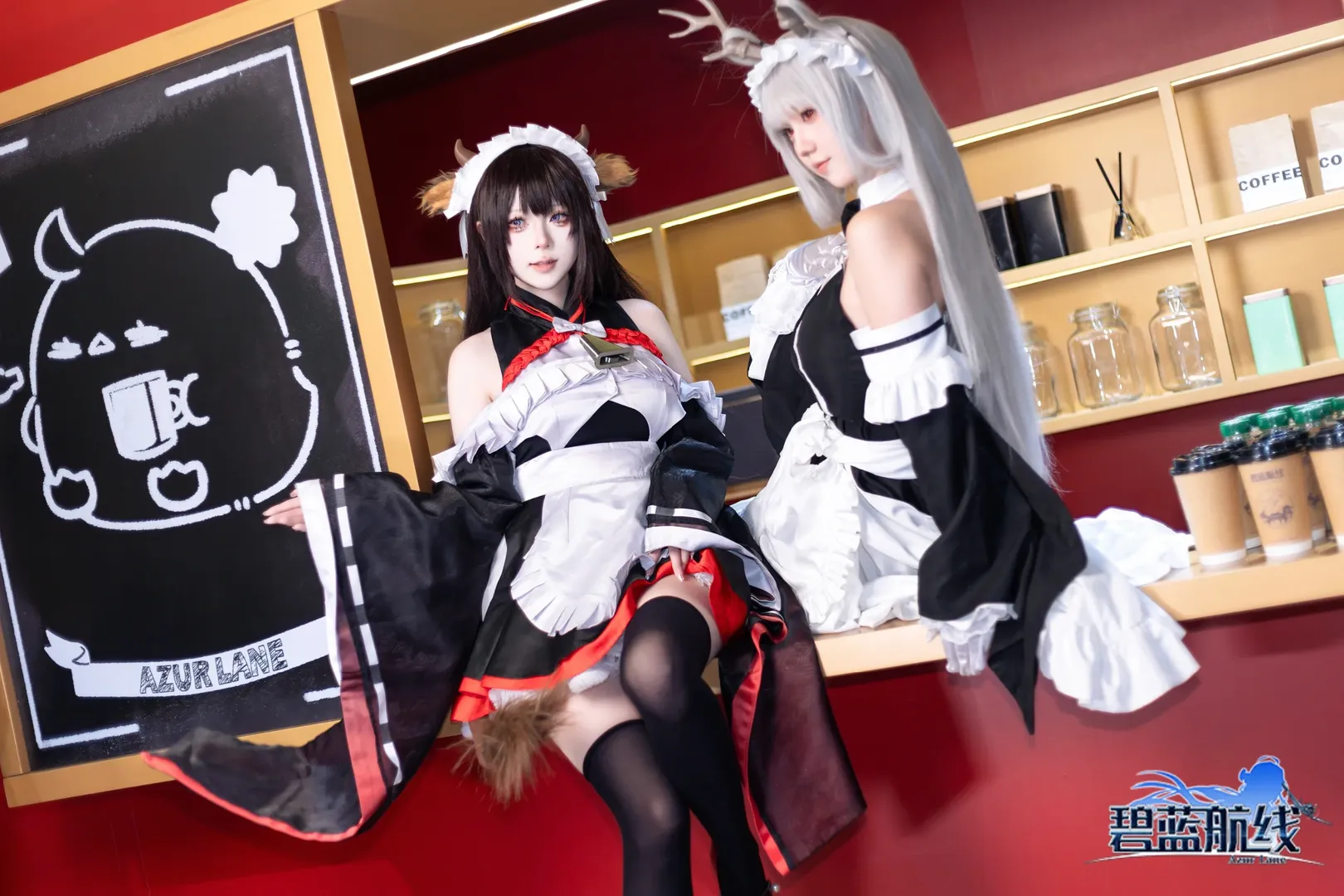 碧藍航線, 樫野cos, 女僕裝cos, 絲襪穿搭, 四萬十cos