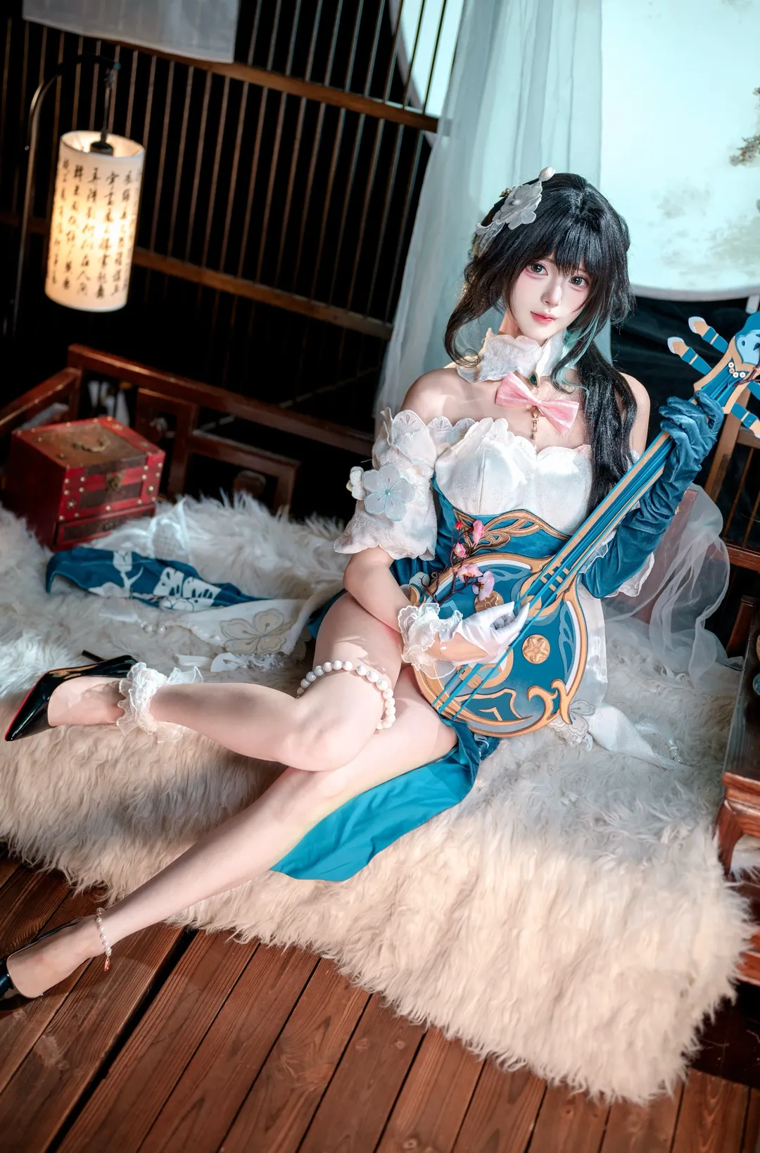 二次元摄影, 崩坏星穹铁道, 阮梅cos, 国风cosplay, 阮乐器道具 - 第1张