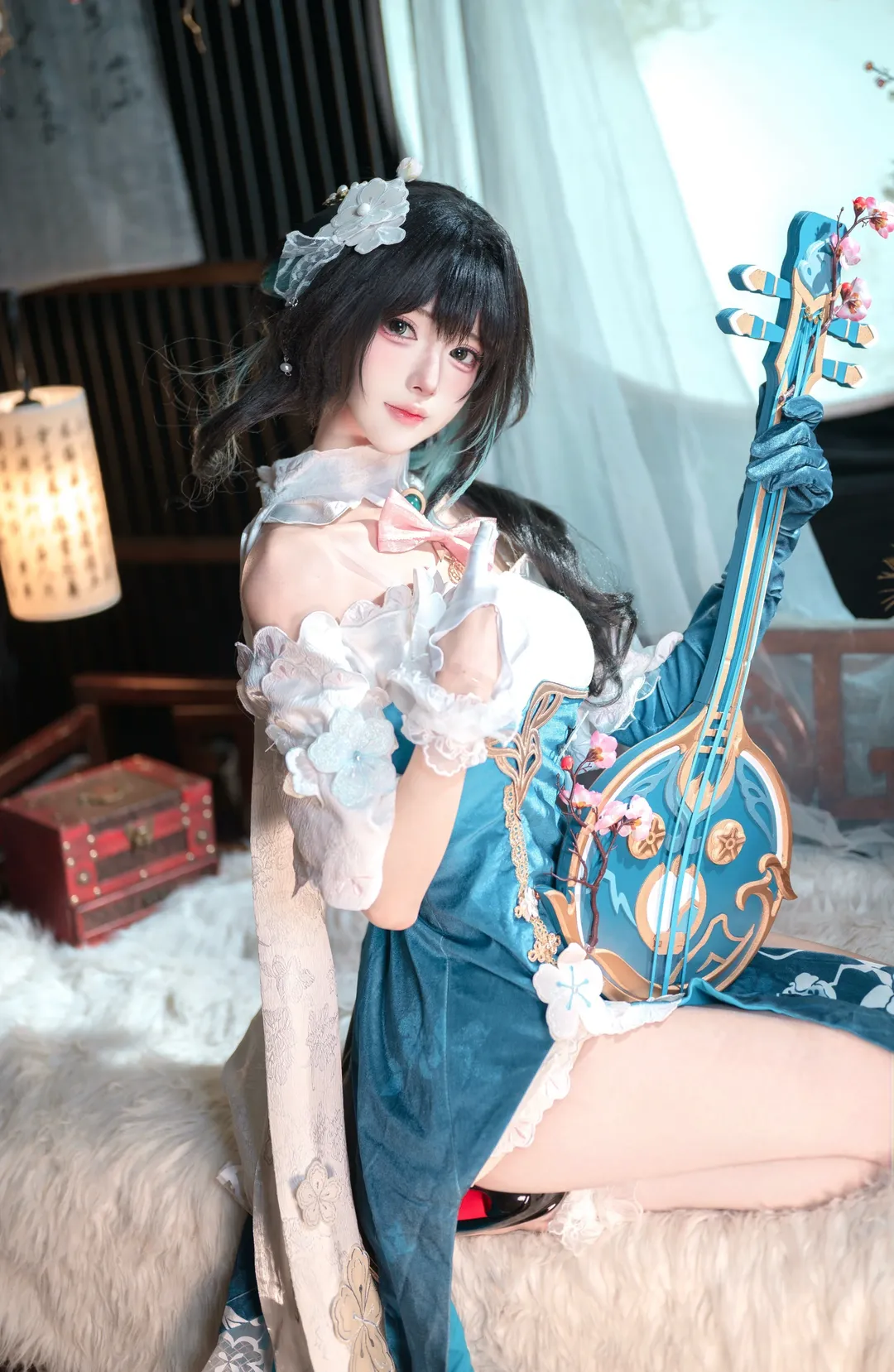 二次元摄影, 崩坏星穹铁道, 阮梅cos, 国风cosplay, 阮乐器道具 - 第2张