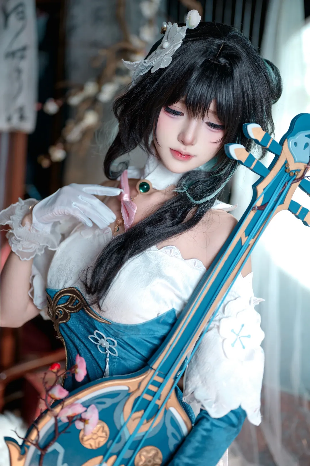 二次元摄影, 崩坏星穹铁道, 阮梅cos, 国风cosplay, 阮乐器道具 - 第4张